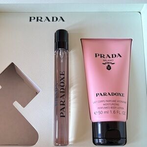 NEW Prada Paradoxe Fragrance and Lotion Set - Pink and Black